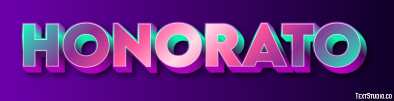 Honorato Efecto de Texto