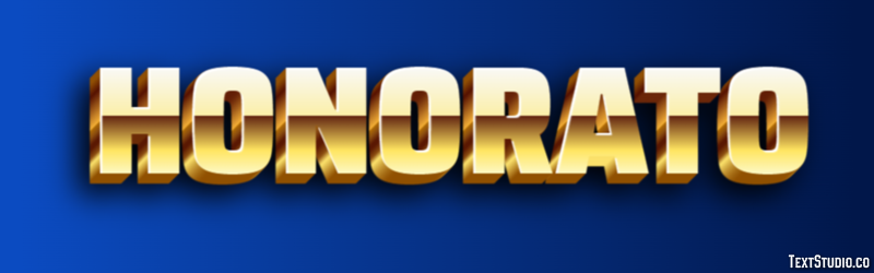 Honorato Efecto de texto