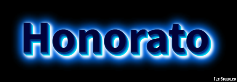 Honorato Effetto testo
