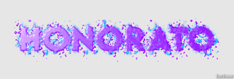 Honorato Effetto testo