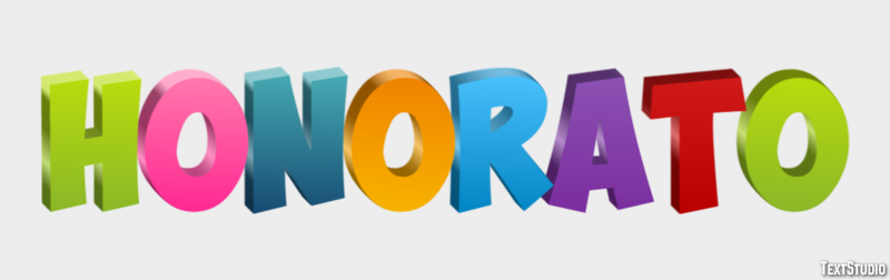 Honorato Efecto de Texto