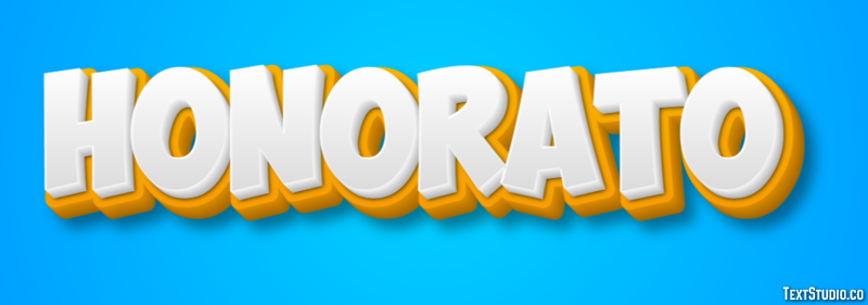 Honorato Efecto de texto