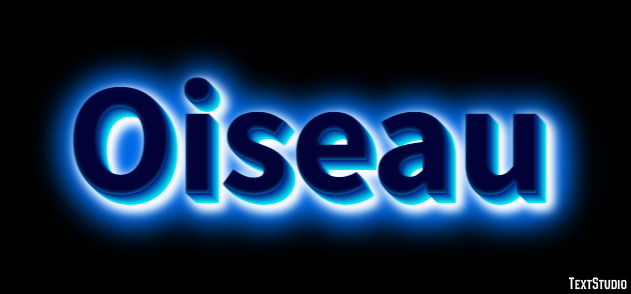 Oiseau Effet de texte