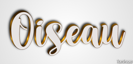 Oiseau Effet de texte