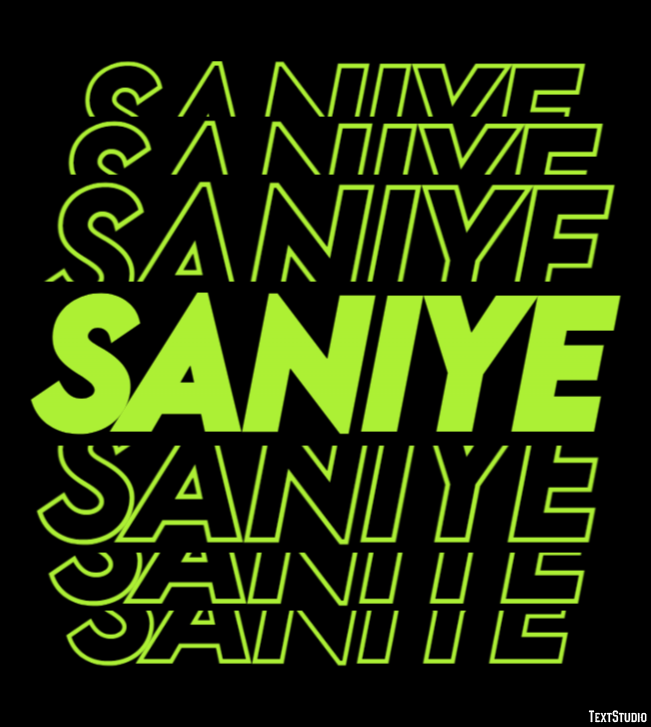 Saniye Metin efekti