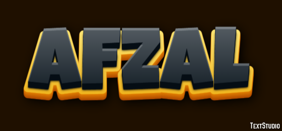Afzal Efeito de texto
