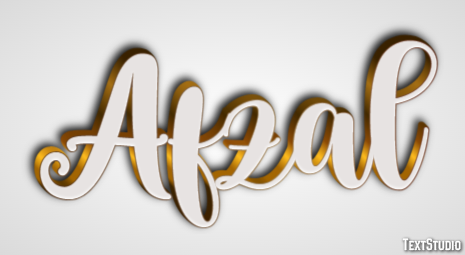 Afzal Efeito de texto