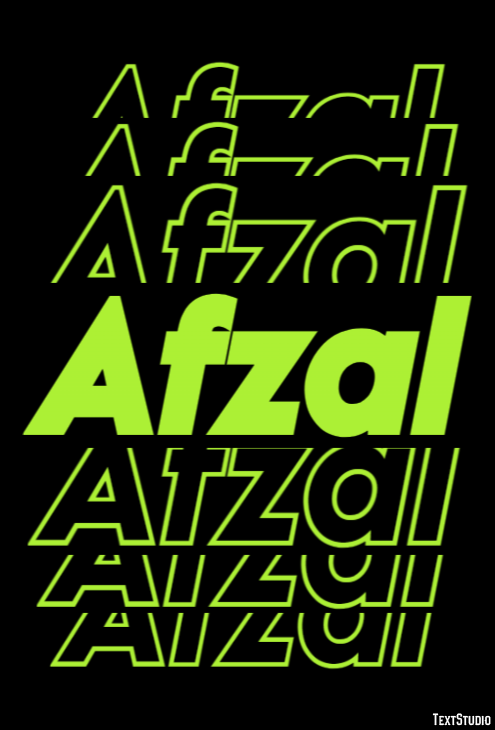 Afzal Text Effect