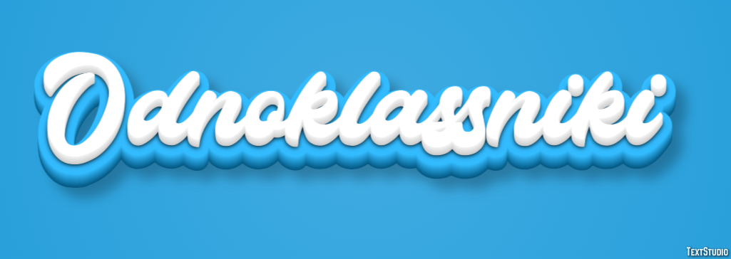 Odnoklassniki Text Effect