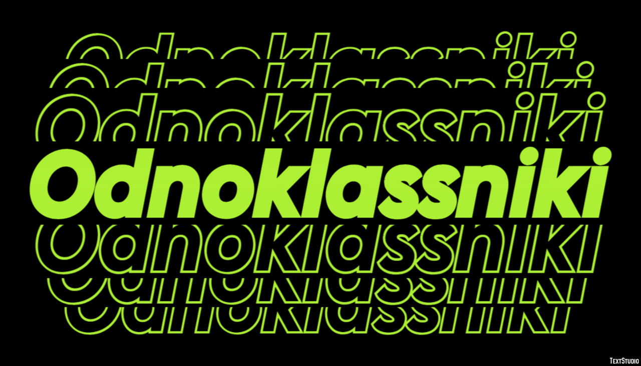 Odnoklassniki Efecto de Texto