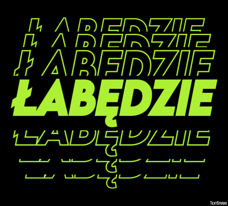łabędzie Effet de texte