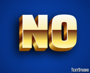 No Эффект текста