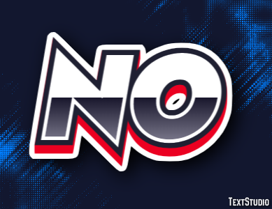 No Эффект текста