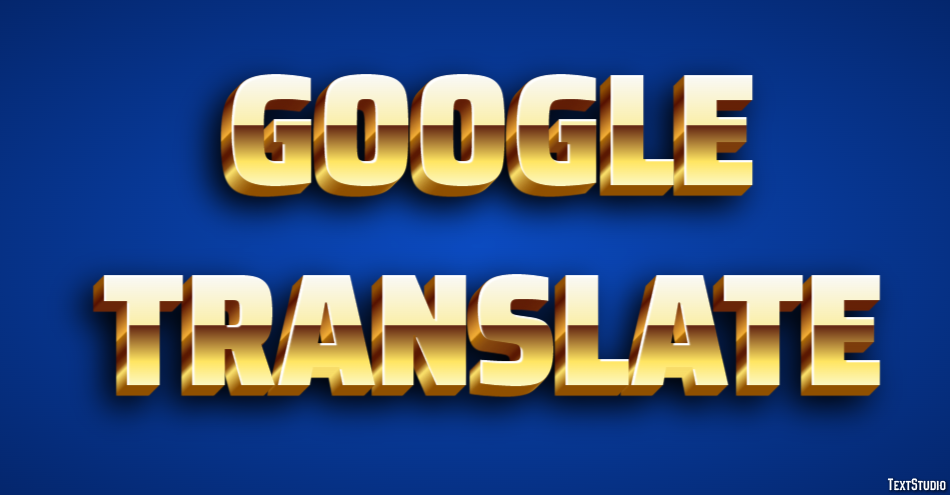 Google Translate Efekt tekstowy