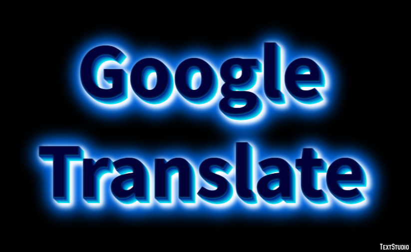 Google Translate Efeito de texto