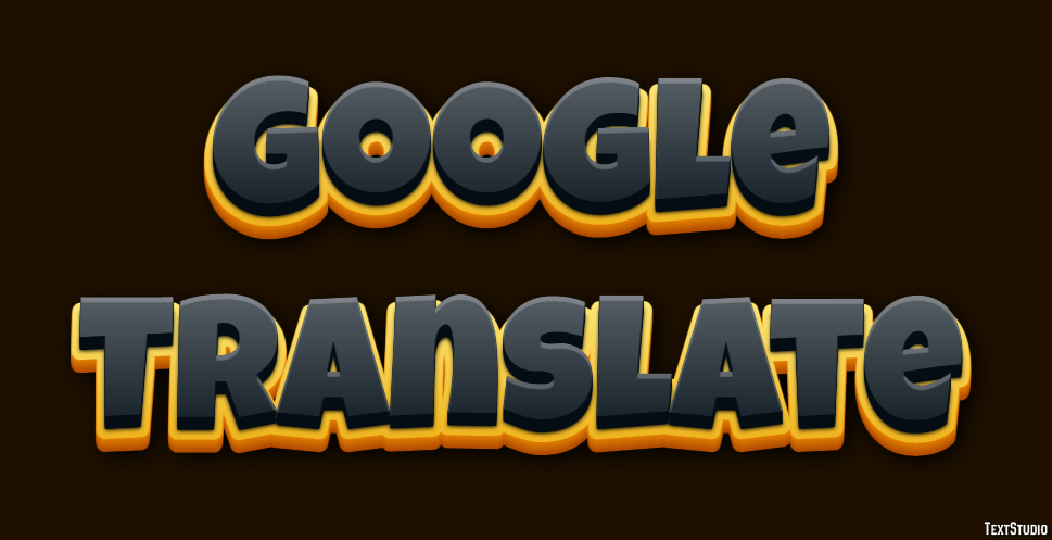 Google Translate Efekt tekstowy