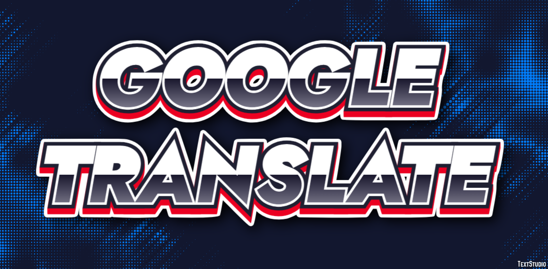 Google Translate Efeito de texto