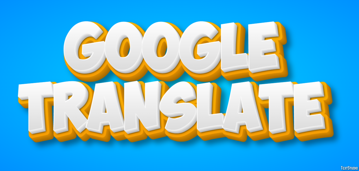 Google Translate Efekt tekstowy
