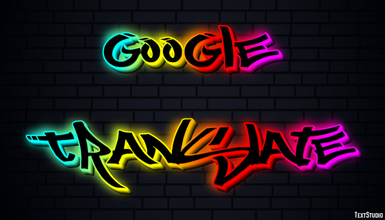 Google Translate Efeito de texto