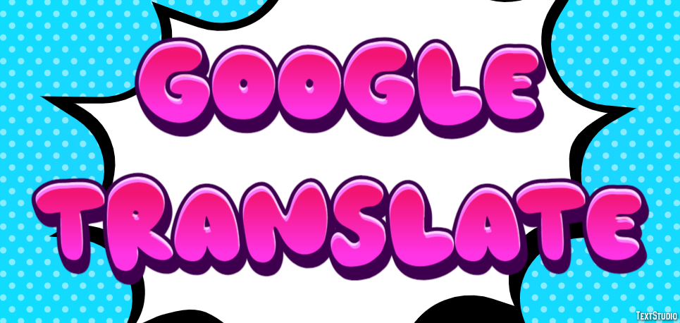 Google Translate Efeito de texto