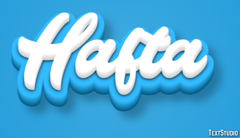 Hafta Tekst effect