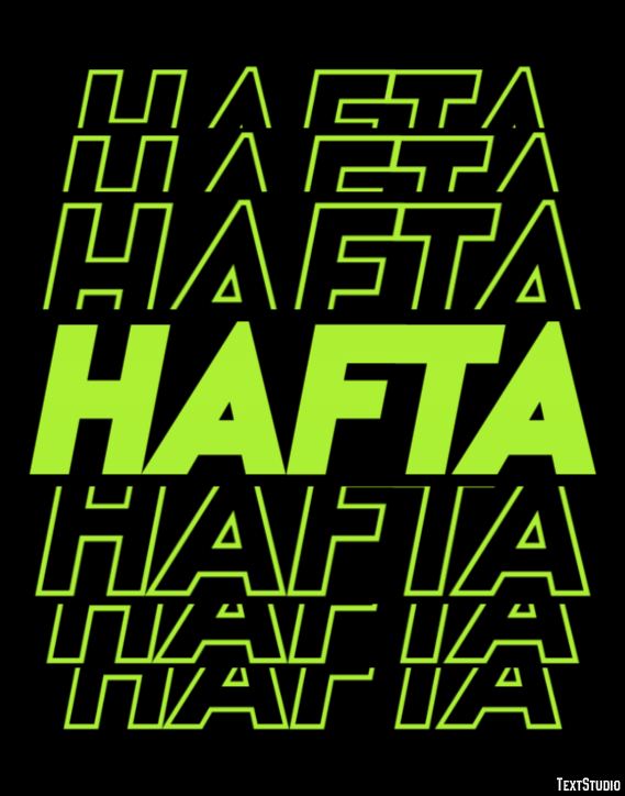 Hafta Tekst effect
