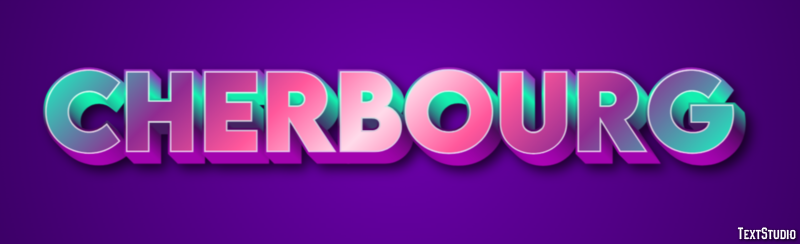 Cherbourg Tekst Effect