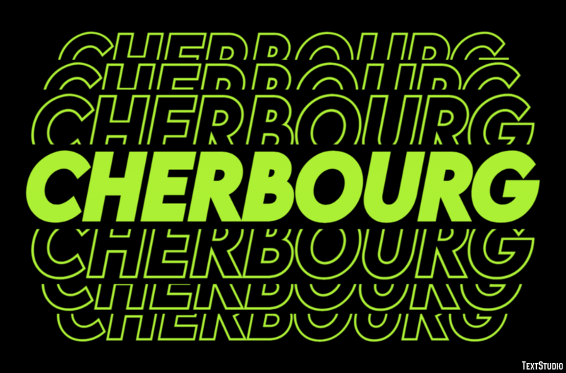 Cherbourg Efecto de Texto