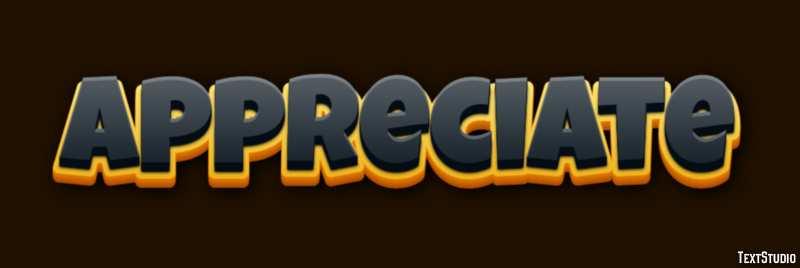 Appreciate Text Effect
