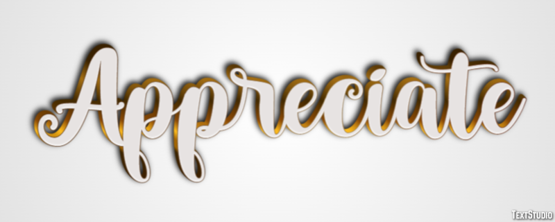 Appreciate Text Effect
