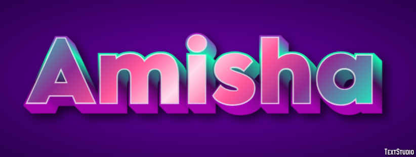 Amisha Efeito de texto