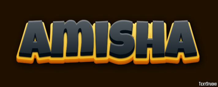 Amisha Efecto de Texto