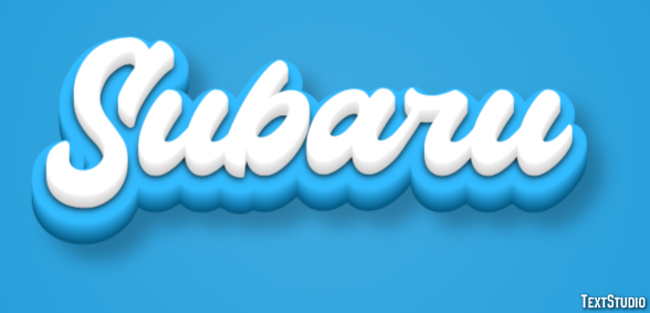 Subaru Text Effect