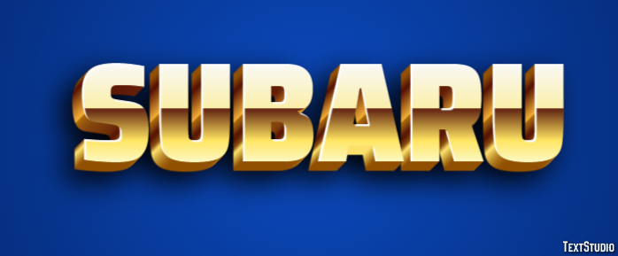 Subaru Text Effect