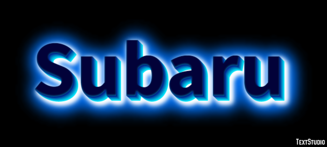 Subaru Text Effect