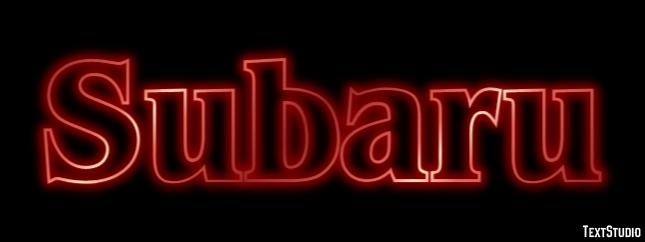 Subaru Text Effect