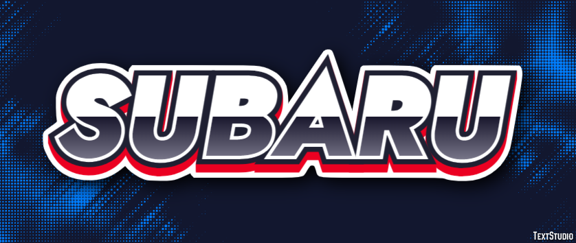 Subaru Text Effect