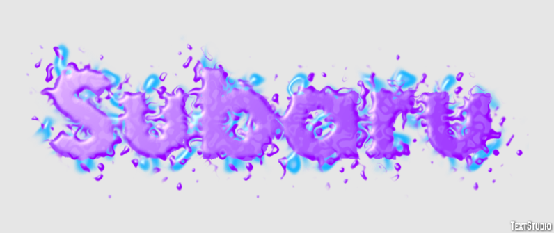 Subaru Text Effect