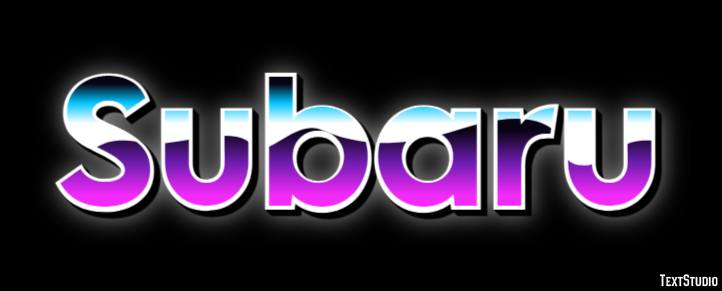 Subaru Text Effect