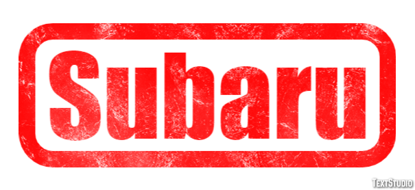 Subaru Text Effect