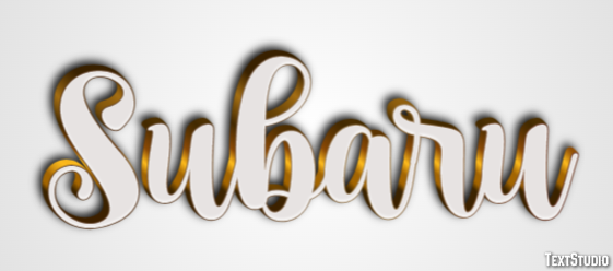 Subaru Text Effect