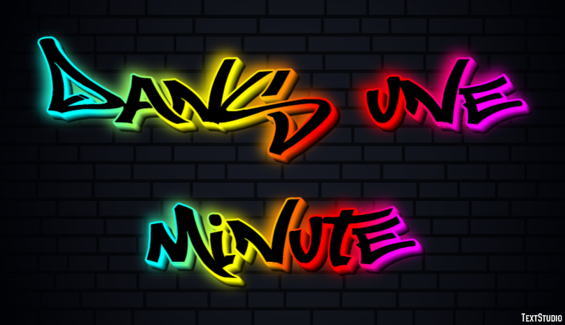 Dans une minute Effet de Texte