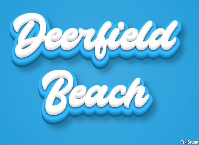 Deerfield Beach Efekt tekstowy