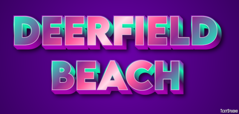 Deerfield Beach Effetto testo