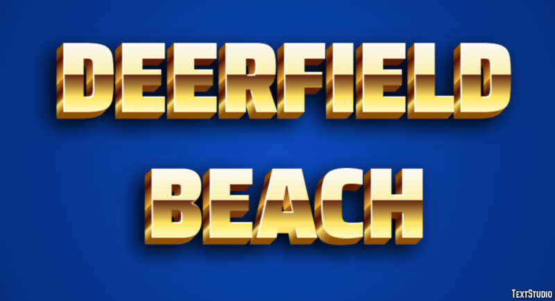 Deerfield Beach Effetto testo
