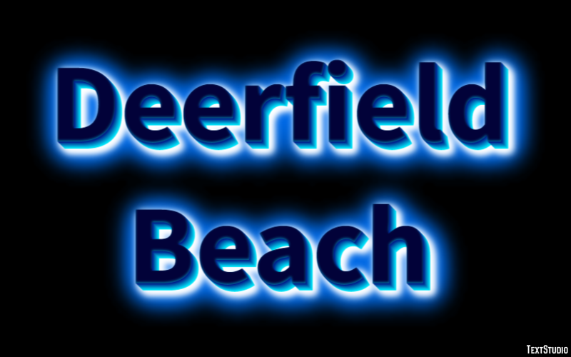 Deerfield Beach Efekt tekstowy