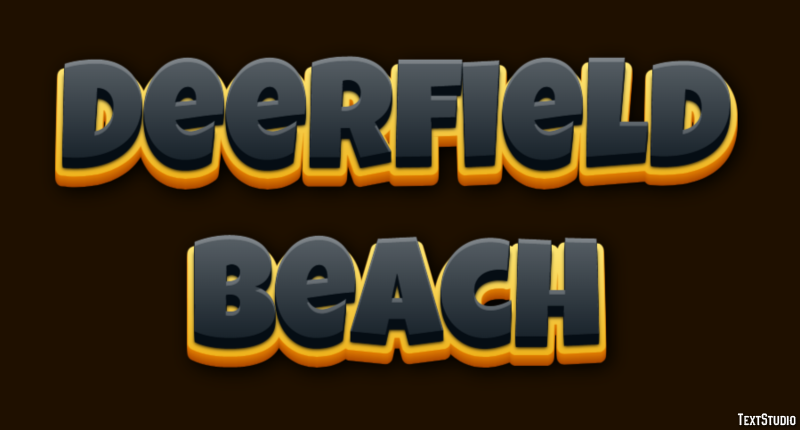 Deerfield Beach Effetto testo