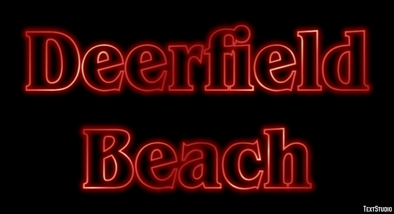 Deerfield Beach Efekt tekstowy