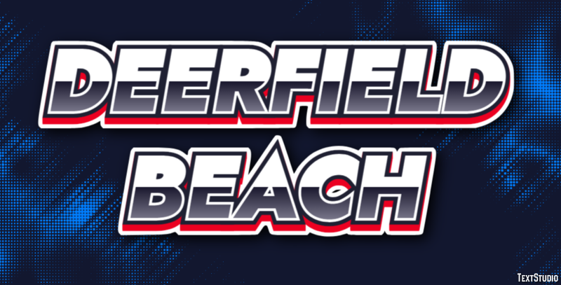 Deerfield Beach Efekt tekstowy