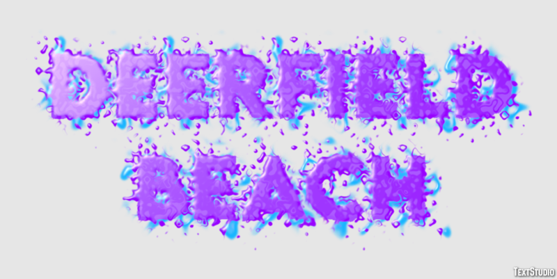 Deerfield Beach Efekt tekstowy